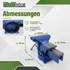 Schraubstock parallel 360° drehbar mit Amboss für Werkbank Produktbild-Vorschau 3