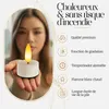 Meisterhome® Lot de 4 bougies chauffe-plat LED XXL - Voir les images du produit 5