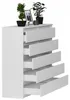 Komoda 160 cm 10 zásuvek skříňka FRAMIRE R-160-S10 bílá Náhled obrázku produktu 4