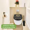 WC Sitz D-Form Schwarz mit Absenkautomatik Motiv VIP Produktbild-Vorschau 5