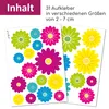 younikat 31 Gerbera Blumen Aufkleber bunt wetterfest I Produktbild-Vorschau 2