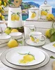 Frühstücksteller Amalfi Zitronen rund weiß gelb D. 21cm aus Produktbild-Vorschau 4