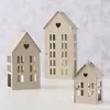 Dekorační lucerna ve tvaru domku, 13 - 35 cm, ALAMO, černá Náhled obrázku produktu 2