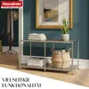 A hallway or entryway with a console table displaying home decor items. Anteprima dell’immagine prodotto