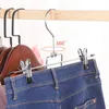 Faltbar Hosenbügel mit Clips Rockbügel 6 Ebenen Metall Produktbild-Vorschau 2