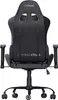 The back view of a black gaming chair. Voir les images du produit