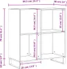 vidaXL Skriňa na taniere čierna 84,5x38x89 cm odvodený Náhľad obrázku produktu 9