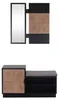 Garderobe Dana mit Schuhbank Schwarz Produktbild-Vorschau 1
