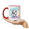 Es Dauerte 80 Jahre Um So Wunderbar Zu Werden Tasse Rot  Produktbild-Vorschau 4