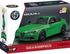 The image shows the packaging of a COBI Alfa Romeo Giulia Quadrifoglio building block set. Voir les images du produit