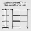 Meisterhome® Stendino pieghevole Torre di lavanderia Anteprima dell’immagine prodotto 4