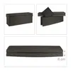 Pouf Relaxdays con schienale, A x L x P: 73 x 114 x 38 cm, Anteprima dell’immagine prodotto 6