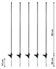 Ersatzpfähle für Begrenzungszäune – Fiberglaspfähle 90 cm, Produktbild-Vorschau 2
