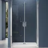 doporro Double porte de douche transparent 85cm Paroi de Voir les images du produit 1