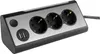 REV LIGHT SOCKET 3-násobná zásuvková lišta + 2x USB Náhled obrázku produktu 1