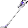A white and purple cordless stick vacuum cleaner is shown against a white background. Podgląd zdjęcia produktu