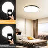 A split image showing a ceiling light and a bedroom scene. Podgląd zdjęcia produktu