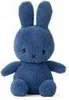 A blue plush toy rabbit sitting on a white background. Produktbild-Vorschau