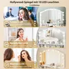 HOMCOM Schminktisch mit LED-Beleuchtung 3 Lichtfarben Produktbild-Vorschau 4