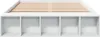 vidaXL Postel White 135x190 cm Dřevěný materiál Náhled obrázku produktu 3