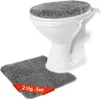 Benkstein WC-Vorleger-Set 2-tlg dunkelgrau Produktbild-Vorschau 1