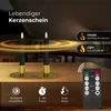 Stabkerzen LED mit Timer SCHWARZ 2er indoor mit Timer Produktbild-Vorschau 2
