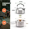 Qunature 2ks Camping Cookware Set Outdoor Cooking Set Varná Náhľad obrázku produktu 7