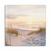 DEQORI Glasbild Echtglas 50x50 cm 'Abendruhe am Strand' Produktbild-Vorschau 2