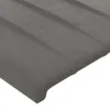 vidaXL LED Kopfteil Hellgrau 160x5x118/128 cm Samt Produktbild-Vorschau 5