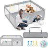 XMTECH Laufstall Baby 180x150cm, Laufgitter Baby Playpen Produktbild-Vorschau 1