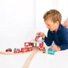 Bigjigs Holz Eisenbahnset Feuerwehrstation mit Produktbild-Vorschau 4