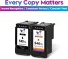 Two inkjet printer cartridges, one black and one tri-color, are shown against a white background. Text overlays describe the product's benefits. Produktbild-Vorschau
