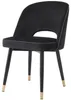 Casa Padrino Luxus Esszimmerstuhl Set Schwarz / Messing 53 Produktbild-Vorschau 2