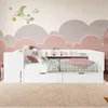 Sweiko lit en bois 90x200cm,lit plat avec bureau et 2 Voir les images du produit 2