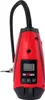 A red and black portable air compressor with a digital display and a flexible hose. Produktbild-Vorschau