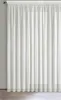 A white sheer curtain hanging from a rod. Produktbild-Vorschau