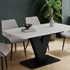 Jídelní stůl Vicco Fenaro Bílá/černá 120 x 80 cm 2 díly, Náhled obrázku produktu 5