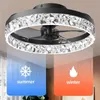 Stropní ventilátor s LED světlem, moderní design, dálkové Náhled obrázku produktu 6