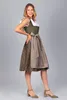 Edelnice Midi Dirndl Emilia Grün Cord 36 Produktbild-Vorschau 4