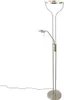 Moderne Stehleuchte Stahl mit Lesearm inkl  LED und Dimmer Produktbild-Vorschau 7