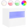 Comodini con luci LED 2 pz. Bianco 50x40x45 cm Anteprima dell’immagine prodotto 6