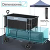 Sekey Bollerwagen Faltbar 4XL – Doppelstock 350L, Extra Produktbild-Vorschau 4