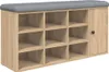 A shoe bench with storage compartments and a cushioned top. Anteprima dell’immagine prodotto