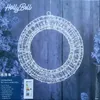 The image shows the packaging of a LED decorative wreath with warm white LEDs. Produktbild-Vorschau