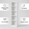 SELO Libreria moderna 50 x 31 x 183 cm – Bianco – 5 ripiani Anteprima dell’immagine prodotto 6