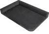 A dark gray dog bed with raised edges, shown from a diagonal angle on a white background. Náhled obrázku produktu