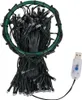 A bundle of Christmas lights coiled into a circular shape with a USB connector visible. Náhled obrázku produktu