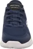A close-up front view of a navy blue Skechers Bounder 2.0 sneaker with a white sole. Náhľad obrázku produktu