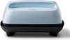 A light blue Cricut Easypress 3 heat press sits on a black base. Produktbild-Vorschau