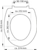 Sedile WC SCHÜTTE CARRIBEAN, sedile WC in duroplast con Anteprima dell’immagine prodotto 19